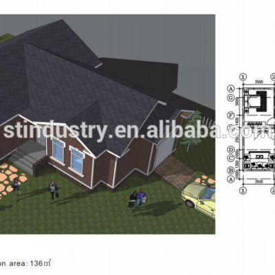 Guangzhou good design Light Steel prefabricated houses low cost