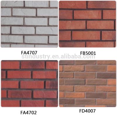 China manufacture lowest price decorative fireproof white faux exterior brick