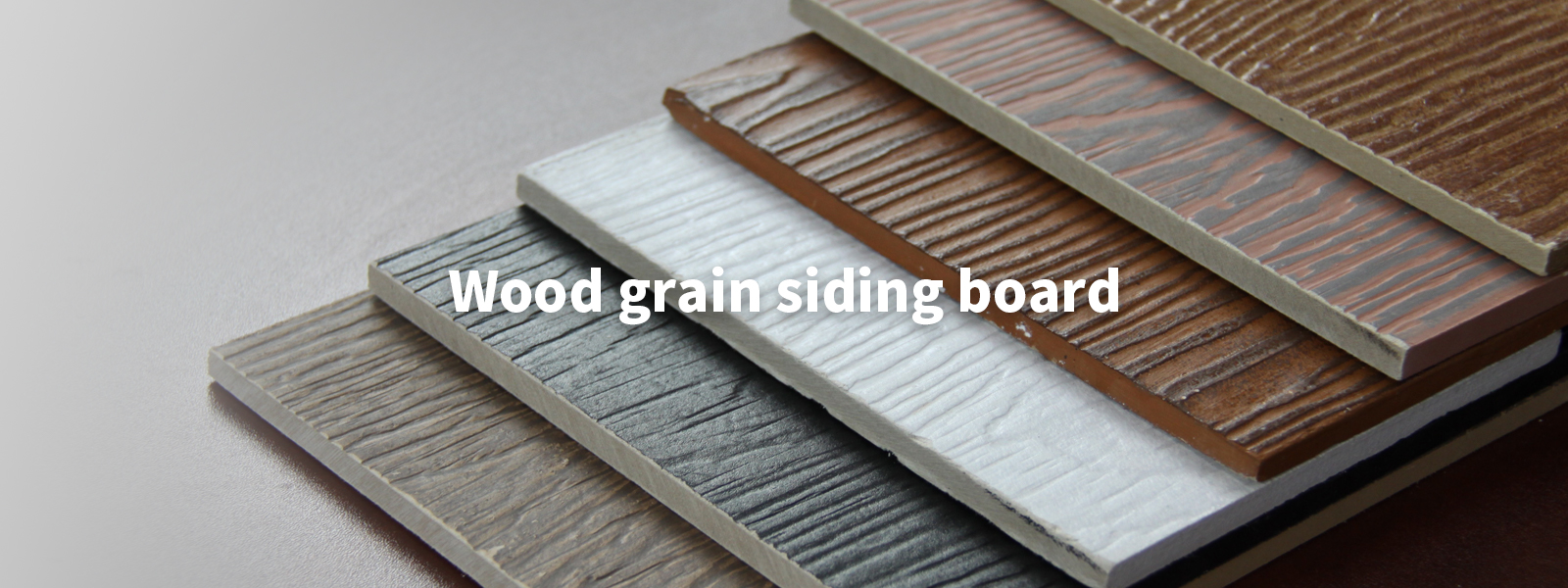 Wood grain siding board