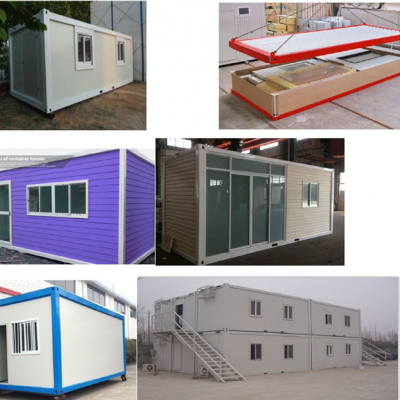 Light steel structure pre-made flatpack 20ft low cost container house